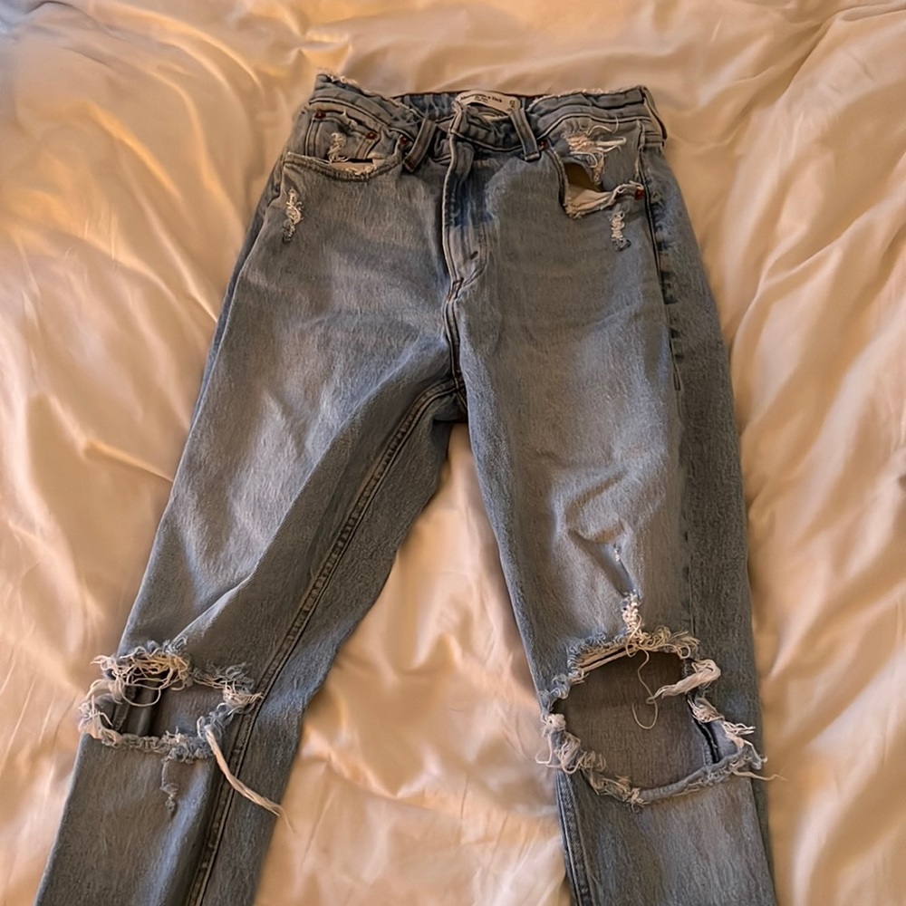 Abercrombie the mom jeans curve love